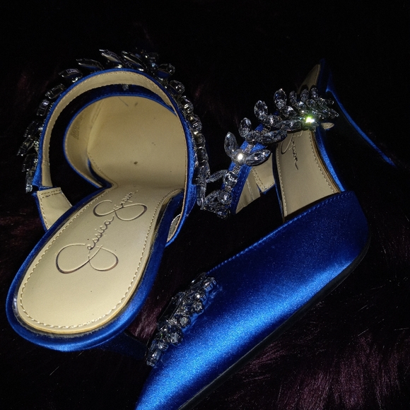 Satin Blue shoes - Picture 5 of 5
